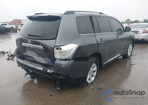 2013 Toyota Highlander Se V6 from USA, damaged, VIN 5TDZK3EH5DS136001